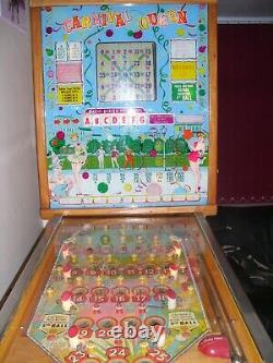 Bally Bingo Flipper Machine Carnival Queen