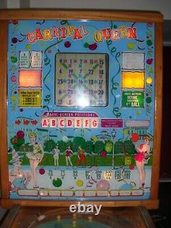 Bally Bingo Flipper Machine Carnival Queen