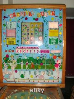 Bally Bingo Flipper Machine Carnival Queen