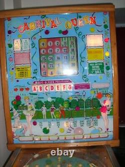 Bally Bingo Flipper Machine Carnival Queen