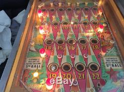 Bally Bingo Flipper Silver Sales Des Années 1960