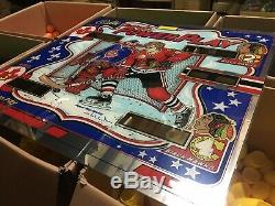 Bally Bobby Orr Pinball Machine Backglass Nouveau