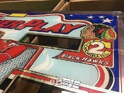 Bally Bobby Orr Pinball Machine Backglass Nouveau