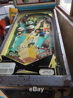 Bally Dixieland Pinball Machine Un Véritable 1968 Épinglette De Pièce De Monnaie Rare Et Vintage