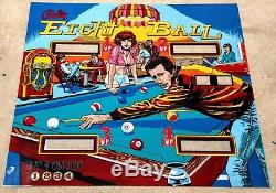 Bally Eight Ball Pinball Machine Translite Ressemble À Backglass