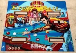 Bally Eight Ball Pinball Translite Machine