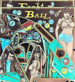 Bally Eight Pinball Machine Playfield Set En Plastique Nouveau Rare Silk Screened