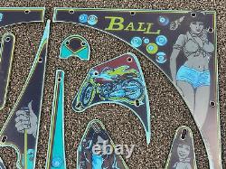 Bally Eight Pinball Machine Playfield Set En Plastique Nouveau Rare Silk Screened