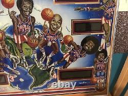 Bally Harlem Globetrotters On Tour Pinball Machine Dos Verre Original Des Années 1980