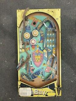 Bally Joust Pinball 1969 Playfield Seulement Des Pièces De Rechange Vintage Wall Art Collectables