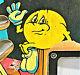 Bally Mr & Mrs Pac Man Pinball Jeu De Jeu De Machine Playfield