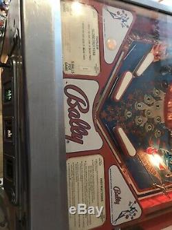 Bally Pin Ball Machine Harlem Globetritters