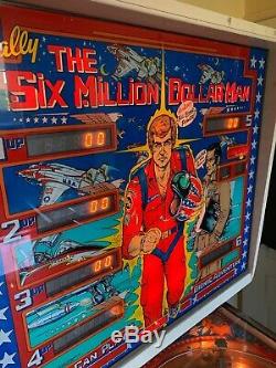 Bally Pinball Machine Six Million Dollar Man / Smdm (1138-e, 1978) Pièces Seulement