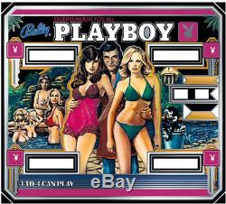 Bally Playboy Pinball Machine Backglass Nouveau