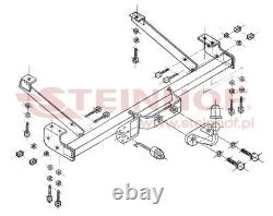 Barre de remorquage pour Vauxhall Vivaro de 2001 à 2014 Attelage rigide et kit de 7 broches