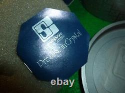 Bougeoirs à boules en cristal SWAROVSKI vintage, type de fixation par épingle, ensemble de 6 dans une boîte de 1 1/4 pouce.