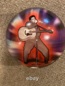 Boule de bowling 10 quilles EXTREMEMENT Rare / UNIQUE Elvis ÉBLOUISSANTE