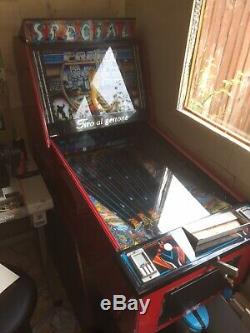 Cobra Penny Amusement Arcade Machine Vintage Pinball Italien Tiro Al Gettone