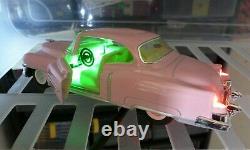 Creature Black Lagoon Pinball 2 Circuit (avec Tail Lights!) Modèle De Voiture Pink Cadillac