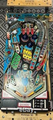Data East Robocop Pinball Plateau de Jeu Entièrement Peuplement Avec Faisceau Électrique Complet