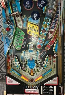 Data East Robocop Pinball Plateau de Jeu Entièrement Peuplement Avec Faisceau Électrique Complet