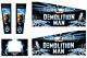 Demolition Man Pinball Machine Cabinet Decal Set