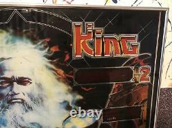 Devil King Pinball Machine Arrière Verre Original Des Années 1980