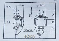 Dixon Bate, Bradley, Raccord à double verrouillage, Boule et goupille, 4 trous, DB208356, Nouveau