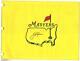 Drapeau Des Maîtres Signé Par Jack Nicklaus, Authentifié Par Fanatics Authentic.