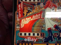 Elton John Capitaine Fantastique Flipper Backglass Belle Wall Art Arcade