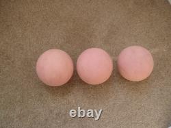 Ensemble de 3 boules de quilles en caoutchouc roses (4,5 pouces) (Royaume-Uni)