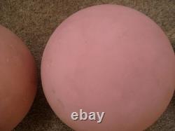 Ensemble de 3 boules de quilles en caoutchouc roses (4,5 pouces) (Royaume-Uni)