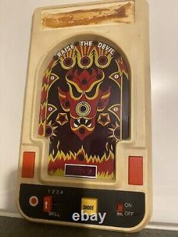 Entex Fait Revivre Le Diable Jeu de Flipper Électronique Vintage 1980 Très Rare