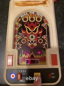 Entex Fait Revivre Le Diable Jeu de Flipper Électronique Vintage 1980 Très Rare