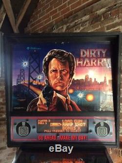 Fabuleux Dirty Harry Pinball Machine Par Williams 1990 Vintage Clint Eastwood