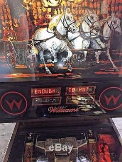 Fire Pinball Machine Williams Nice / Led Mise À Niveau Et Nouveaux Affichages Rouges