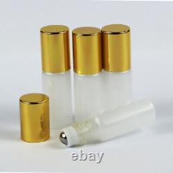 Flacons roll-on en verre nacré de couleur de masse 3ml 5ml 10ml avec bille