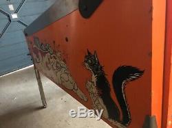 Flipper Bad Cats 1989 Son Orange Avec Des Chats Dessus Et Fonctionne