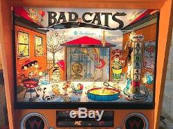 Flipper Bad Cats 1989 Son Orange Avec Des Chats Dessus Et Fonctionne