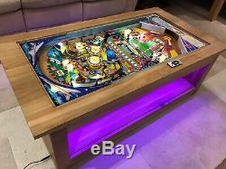 Flipper Coffee Table Oak Table -zaccaria Supersonic Concorde Playfield
