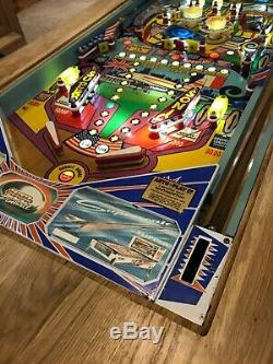 Flipper Coffee Table Oak Table -zaccaria Supersonic Concorde Playfield
