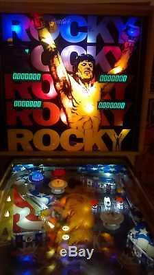 Flipper Rocky Film Ver. Backglass Reproduction De Gottlieb