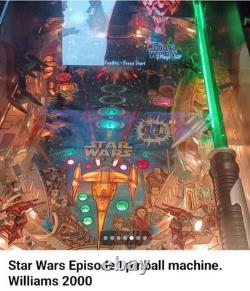 Flipper, Star Wars Épisode 1, Williams 2000. État fantastique, en état de marche