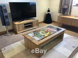 Flipper Table Basse En Chêne Massif Table 1976 Williams Aztec Playfield