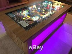 Flipper Table Basse En Chêne Massif Table Les Simpsons 1990 Playfield