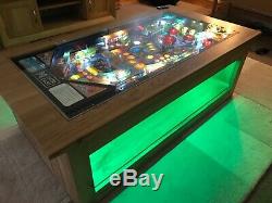 Flipper Table Basse Solide Table En Chêne Les Simpsons 1990 Playfield