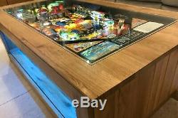 Flipper Table Basse Solide Table En Chêne Les Simpsons 1990 Playfield