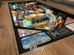 Flipper Table Basse Solide Table En Chêne Les Simpsons 1990 Playfield