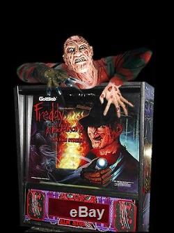 Freddy A Nightmare On Elm Street Pinball Machine Topper Avec Stobe Lights Effect