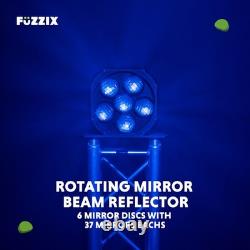 Fuzzix MBR60 Panneau Réflecteur à Boule Miroir LED et Projecteur PS10W pour Éclairage Disco